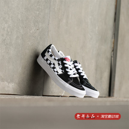 Vans Sk8-Low 经典黑白棋盘格低帮男女休闲帆布鞋VN0A4UUK4W7