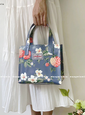 Cath kidston手提包mini小方包碎花防水盒饭包帆布印花手拎包小包