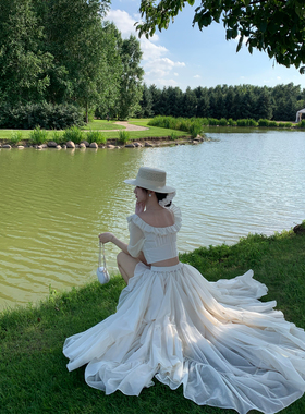 Middletone | 捕梦少女 易梦玲同款仙女套装16米大摆裙U领短上衣