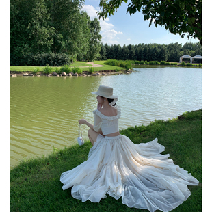 Middletone | 捕梦少女 易梦玲同款仙女套装16米大摆裙U领短上衣