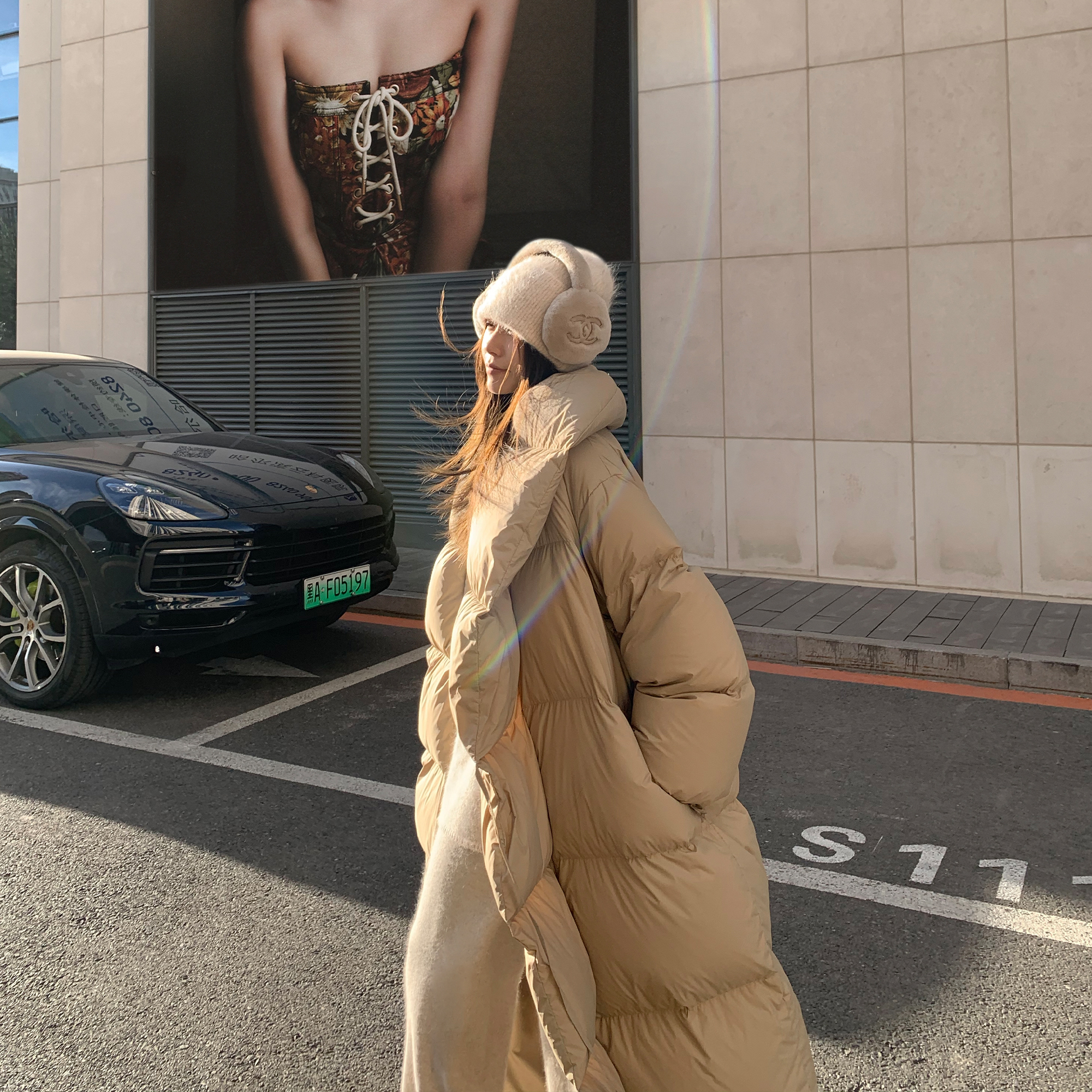 充绒450g保命棉被羽绒服女