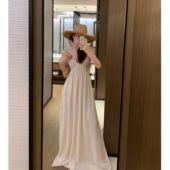 珍珠吊带连衣裙度假长裙女 超仙决美重工款 Middletone 缪斯之恋