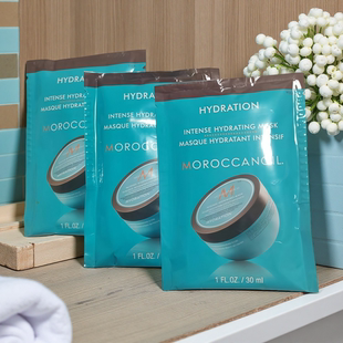 闷声干大事 飘逸!闪亮!顺滑一梳到底! 摩家密集保湿发膜 30ml*9袋