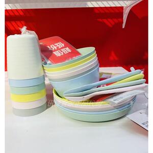 宜家正品卡拉斯儿童餐具儿童碗碟杯防摔防撞不含双酚A塑料餐具多