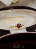 Лосли ｜ Love Sweetheart Оригинальный дизайн девушка Diamond Love S925 Серебряное золото нишевое кольцо кольцо