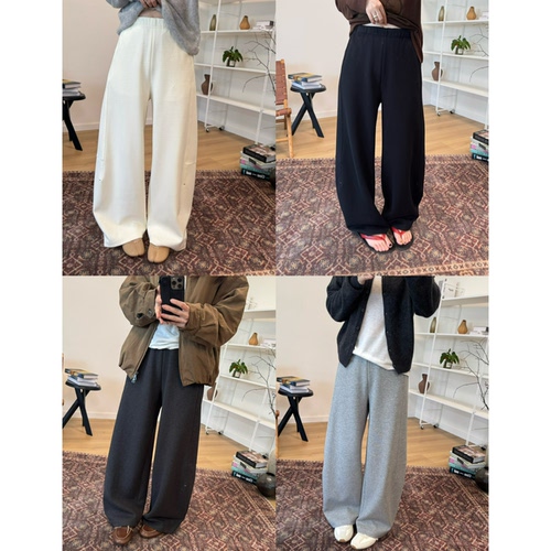 MKDesign 秋季新品 好版型推荐入四色香蕉弧度休闲运动长裤