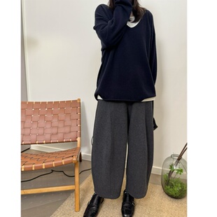 型显瘦遮胯加厚醋酸羊毛9分西装 MKDesign 裤 新品 冬季