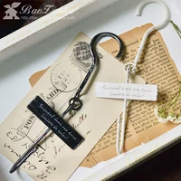 Ручная ручная железная ретро -ретро -фресон декоративный крюк кухня сад декоративный сочный цветочный кольцо -без крючка с двойной головкой