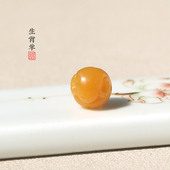 手串配珠 鼠牛虎兔龙蛇马羊猴鸡狗猪 天然缅黄十二生肖手链 横孔