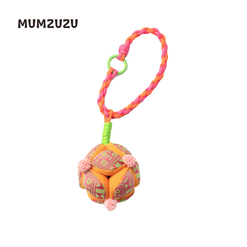 木绵远山MUMZUZU机织提花系列壮锦手工绣球图片