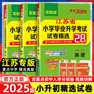 江苏省小升初毕业试卷精选28套卷
