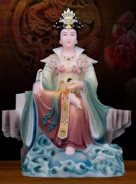 汉白玉地母娘娘神像后土娘娘