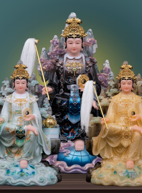 地母娘娘神像汉白玉彩绘