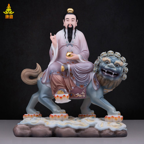 太乙救苦天尊神像汉白玉彩绘