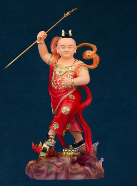 树脂汉白玉三太子红孩儿神像圣婴大王善财童子家用供奉佛像摆件