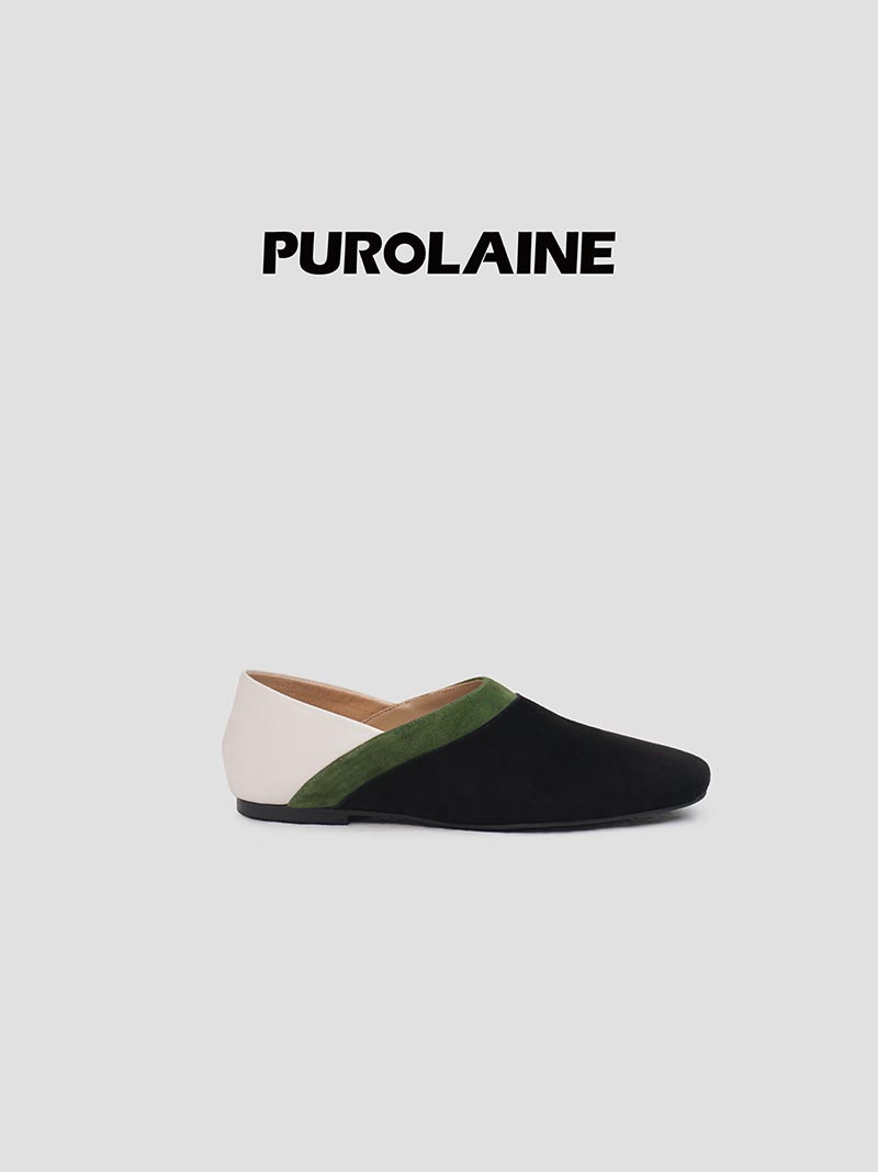 轻便平底时尚皮拖鞋PUROLAINE