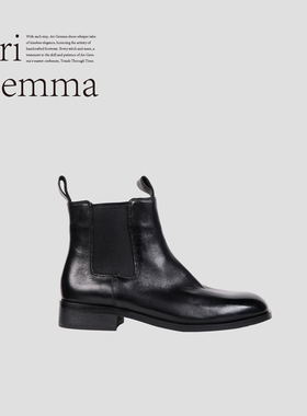 Ari Gemma｜lawyer·经典显瘦进口水洗植鞣牛皮切尔西靴