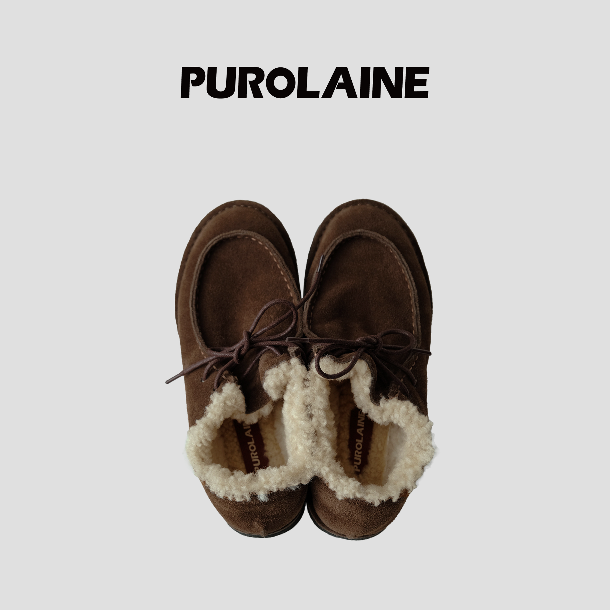 软皮手工舒适女鞋PUROLAINE百搭