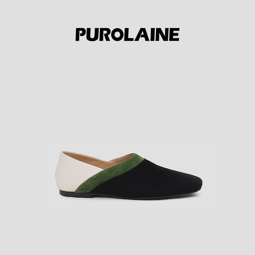 轻便平底时尚皮拖鞋PUROLAINE