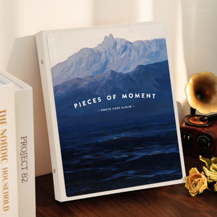 3寸拍立得相册小卡收纳册明信片活页机票明星追星三高颜值火车票电影周边追星四宫格