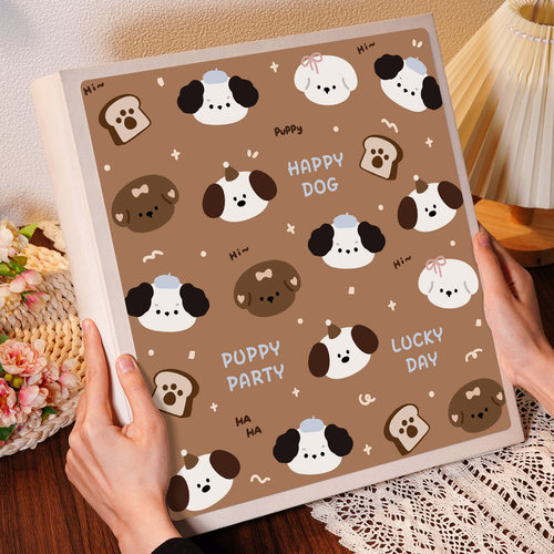 萌趣狗头插页大容量相册