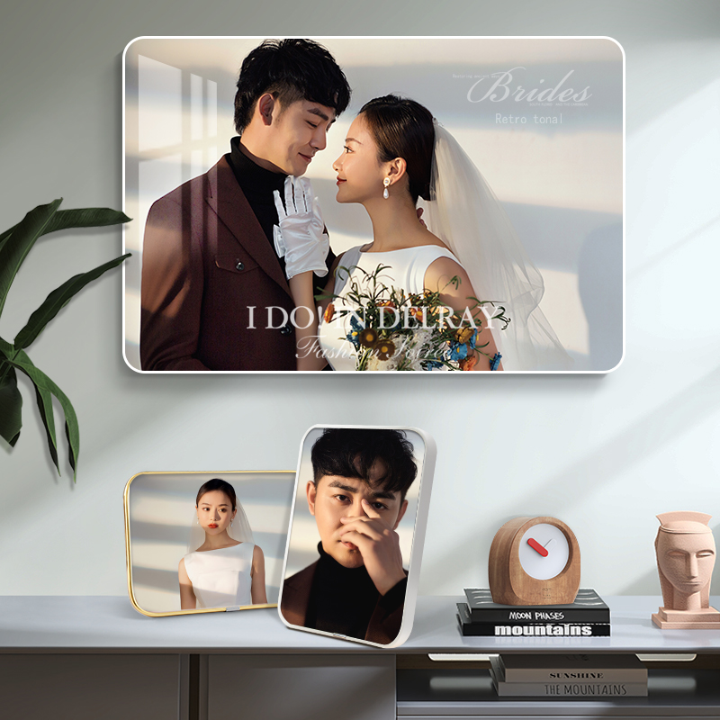 制作相片框放大尺寸挂墙水晶版画