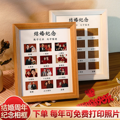 悠乐美每年一张照片相框一周年