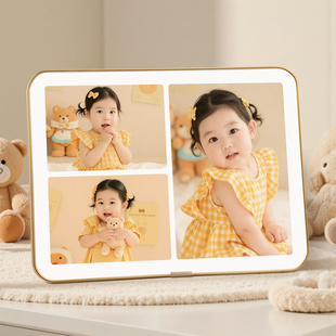 相框摆台三宫格创意宝宝儿童照摆台情侣写真手机婚纱照diy高级感