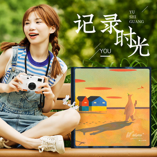 新品情侣相册本大容量家庭插页式6寸纪G念册5寸7寸8寸混装过塑影