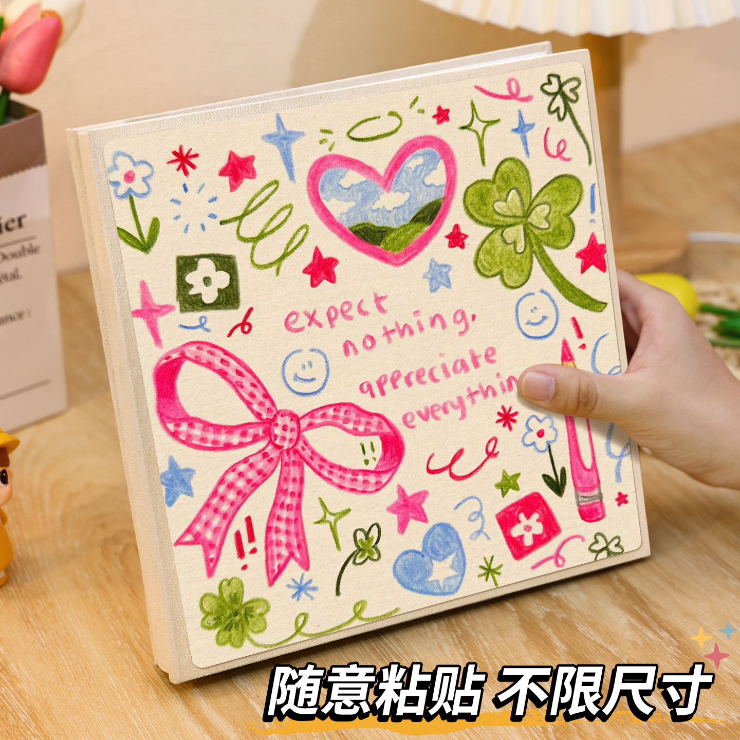 大容量家庭5寸6相片收藏册三寸四