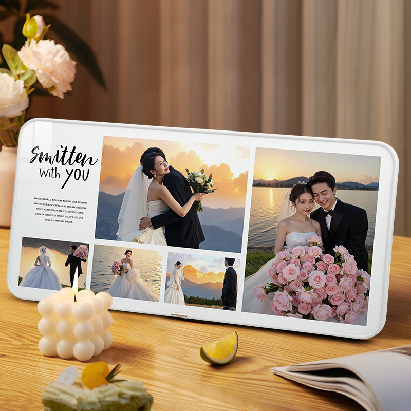 高级水晶婚纱照全家福定制作相册