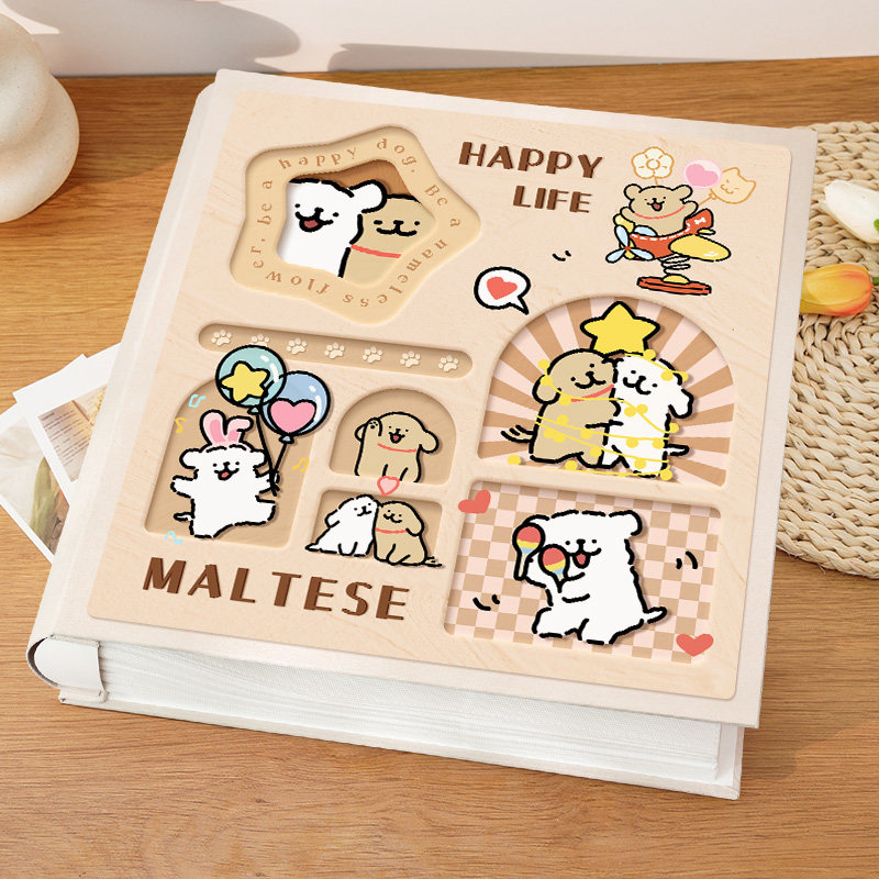 全竖版3寸4拍立得相册本情侣大容量纪念册插页5寸6寸照片收纳家庭