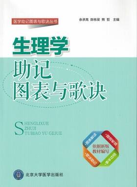 正版现货 生理学助记图表与歌诀 余承高 陈栋梁 熊哲主编 北京大学医学出版社