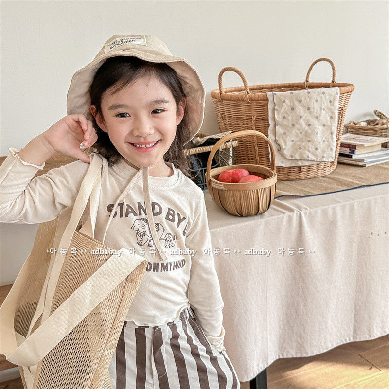 女童花边打底衫春秋薄款韩版中小儿童长袖T恤宝宝时尚卡通内搭潮,童装/婴儿装/亲子装,T恤,淘宝优惠券,粉丝福利购,淘宝优惠卷