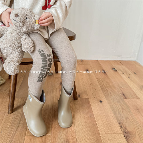 儿童字母印花打底裤长裤春秋款