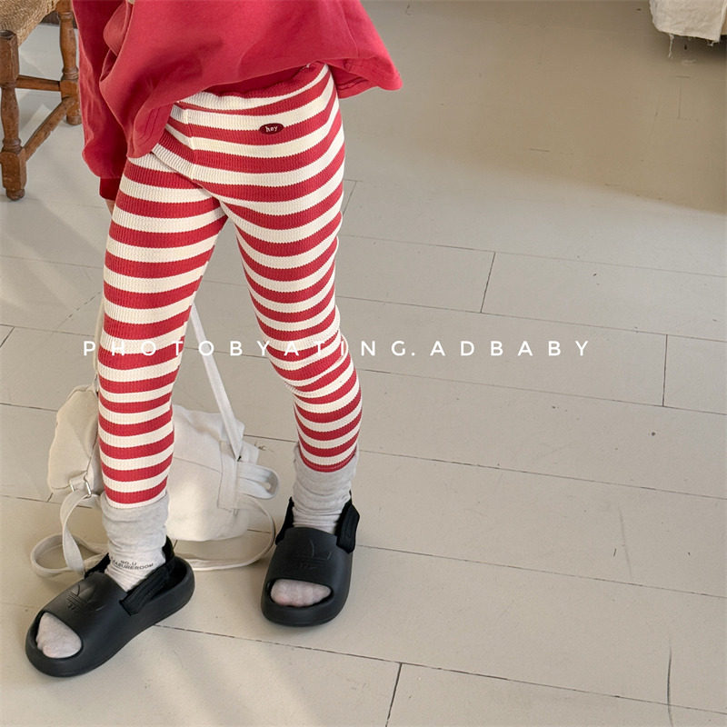 儿童条纹华夫格打底裤长裤春秋款韩版男女童紧身裤宝宝百搭休闲裤,童装/婴儿装/亲子装,裤子,淘宝优惠券,粉丝福利购,淘宝优惠卷
