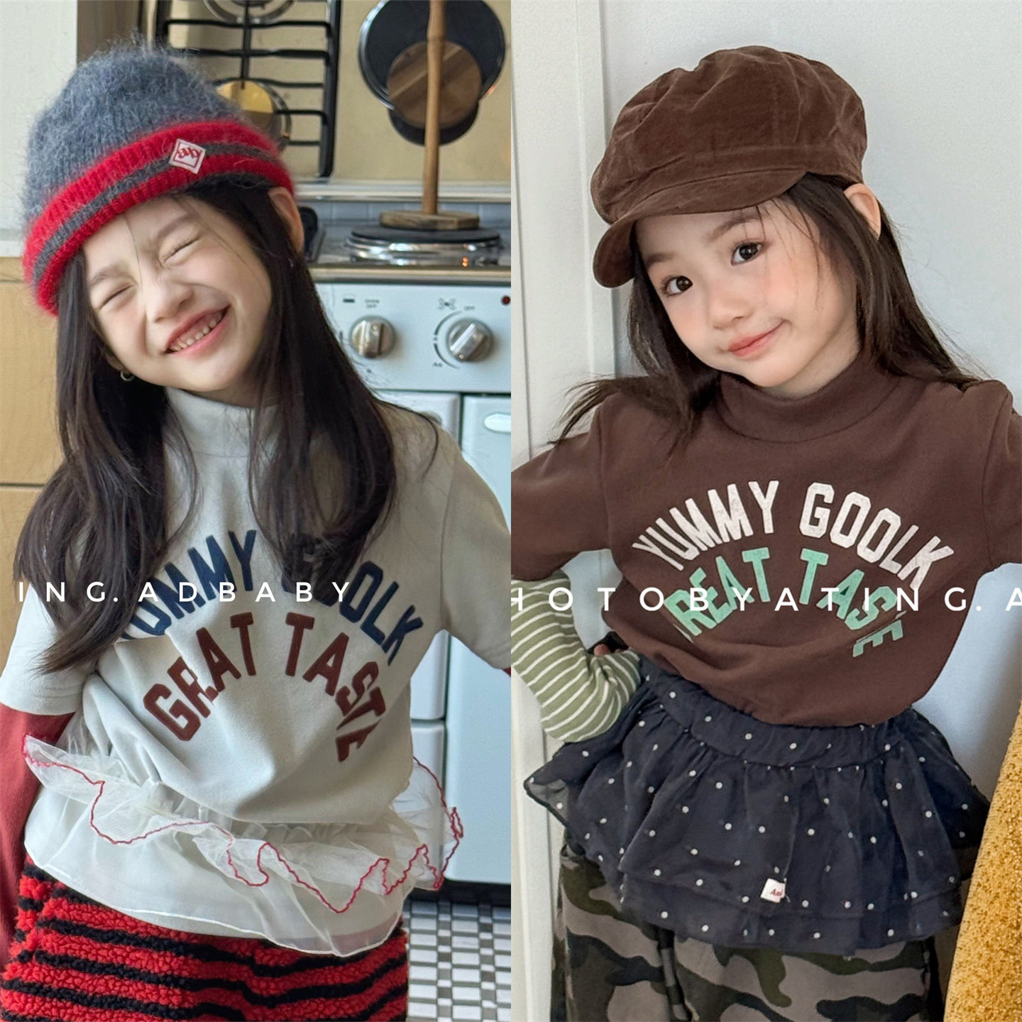 儿童韩版高领磨毛T恤秋冬款男女童长袖打底衫宝宝假两件套头衫潮,童装/婴儿装/亲子装,T恤,淘宝优惠券,粉丝福利购,淘宝优惠卷