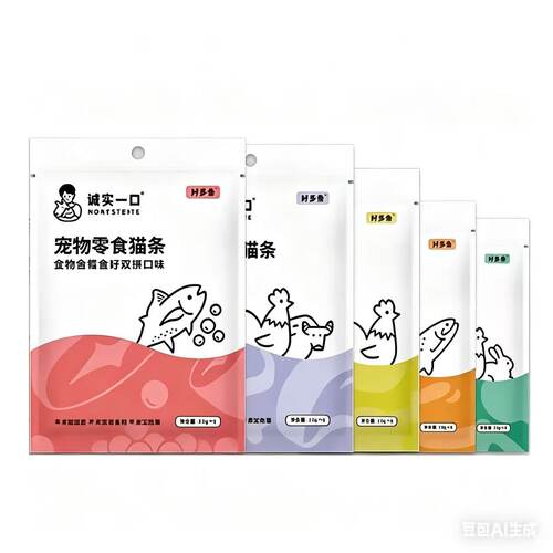 诚实一口好多条猫条 猫零食成幼猫奖励零食猫湿粮0添加10g*5条装