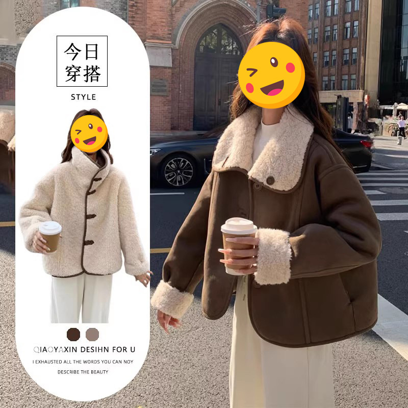 今年流行特惠显白气质欧版中长款棉服外套女冬季新款大码宽松慵懒