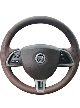 08-09-10-11-12-13-14-15款捷豹XF方向盘套老XK真皮IPACE手缝把套