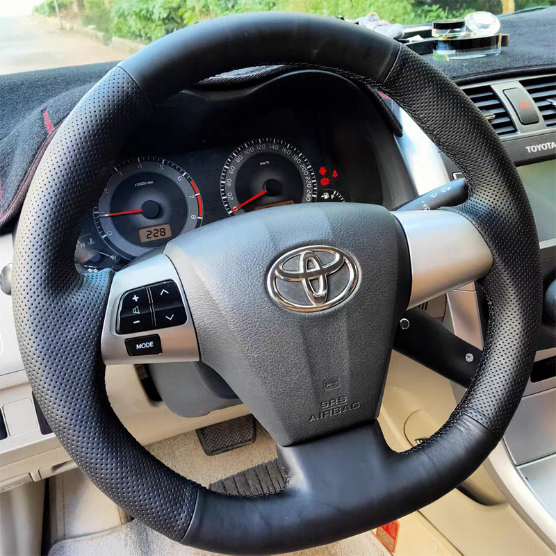 丰田老卡罗拉RAV4方向盘套真皮