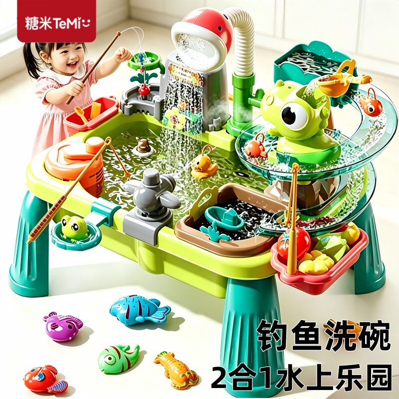 儿童宝宝玩水玩具洗碗机洗菜洗手水龙头盆厨房女孩六一节生日礼物
