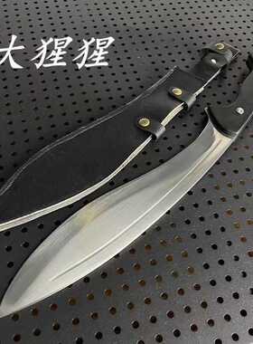 龙泉市手工锻打尼泊尔军刃弯刀狗腿子高锰钢户外弯刃尼泊尔未开刃