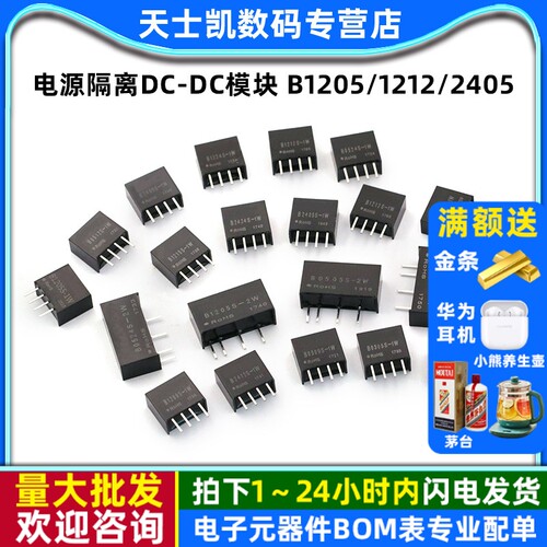 电源隔离DC-DC模块B1205/1212