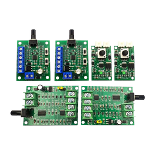 PWM无刷直流电机调速板 有刷马达调速器10A正反转开关带驱动