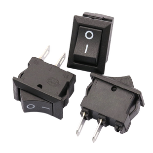 船型开关 KCD11-101 小型仪表仪器 翘板 电源按钮 二档2脚 (5个)