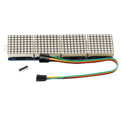 MAX7219 点阵模块 控制模块  4合一显示送5P线 点阵模块