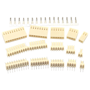 KF2510接插件 2.54MM连接器 插头+直针座+端子 2P 3P 4P等(10套)