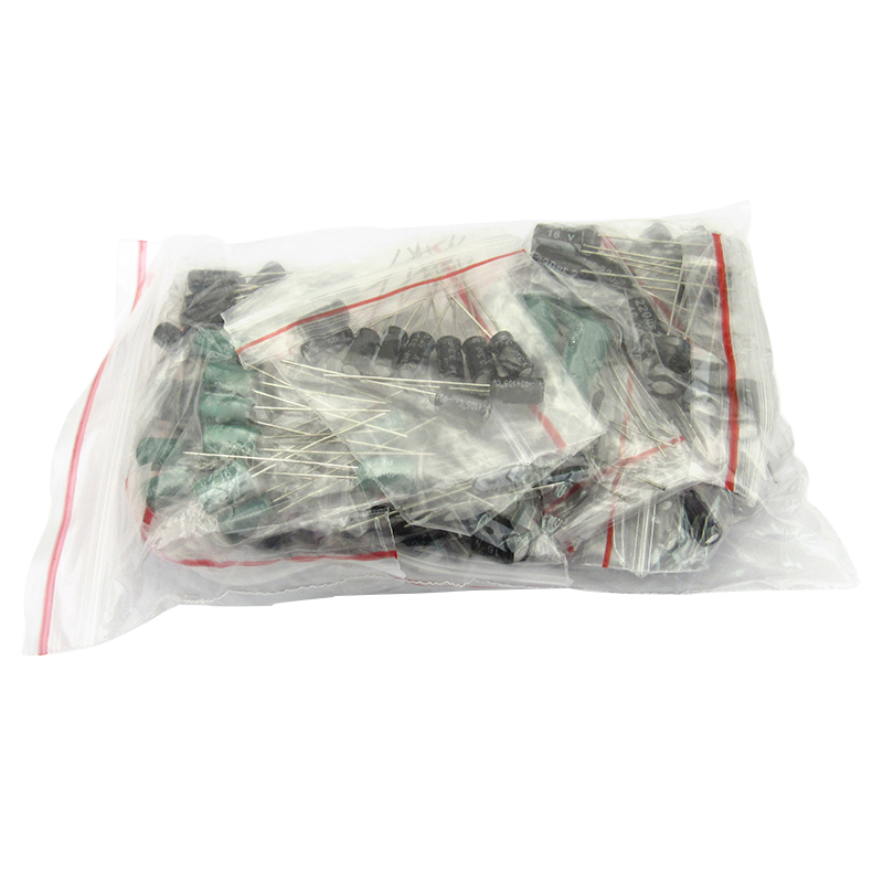 元件包电子配件 铝 电解电容器包 1UF-470UF 12种每种10个共120个