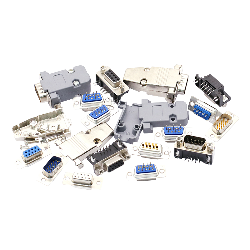 DB9母头公头9针串口接头焊线式RS232/485串口COM口九针连接器插头